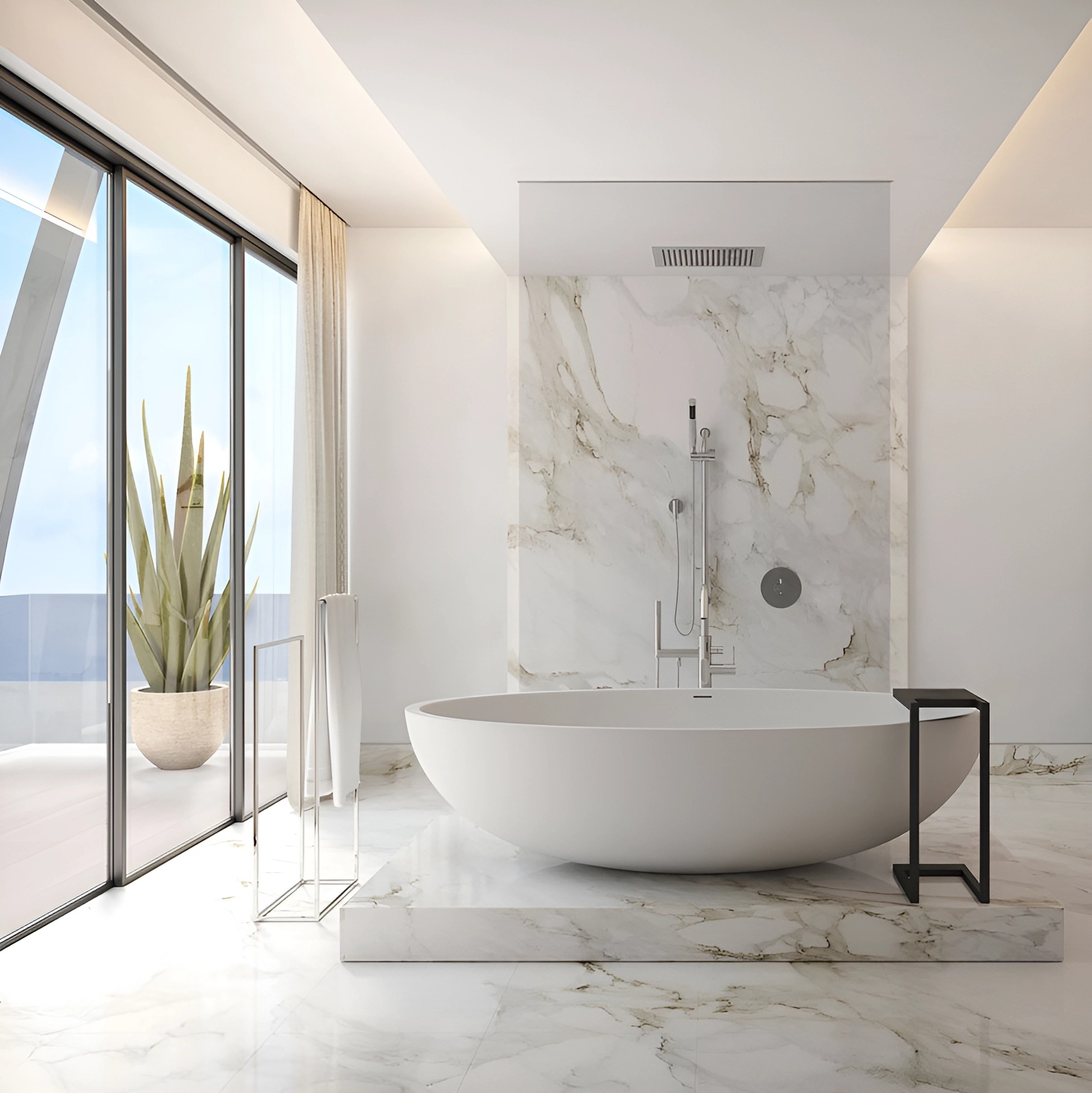 Tub fillers for luxury hotel bathrooms