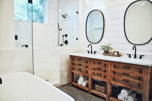Read more about the article Material Choices for Hotel Bathroom Vanities, Tubs & Showers: Trends and Best Practices