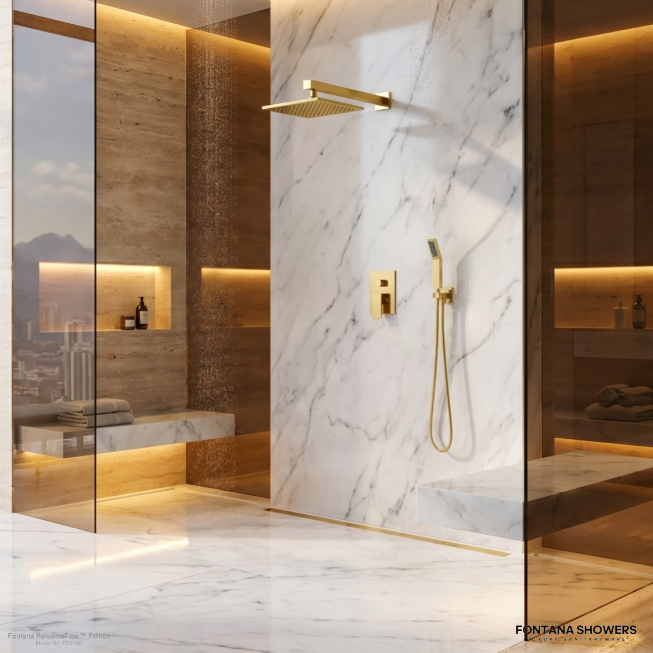 Luxury shower systems for hotels and resorts