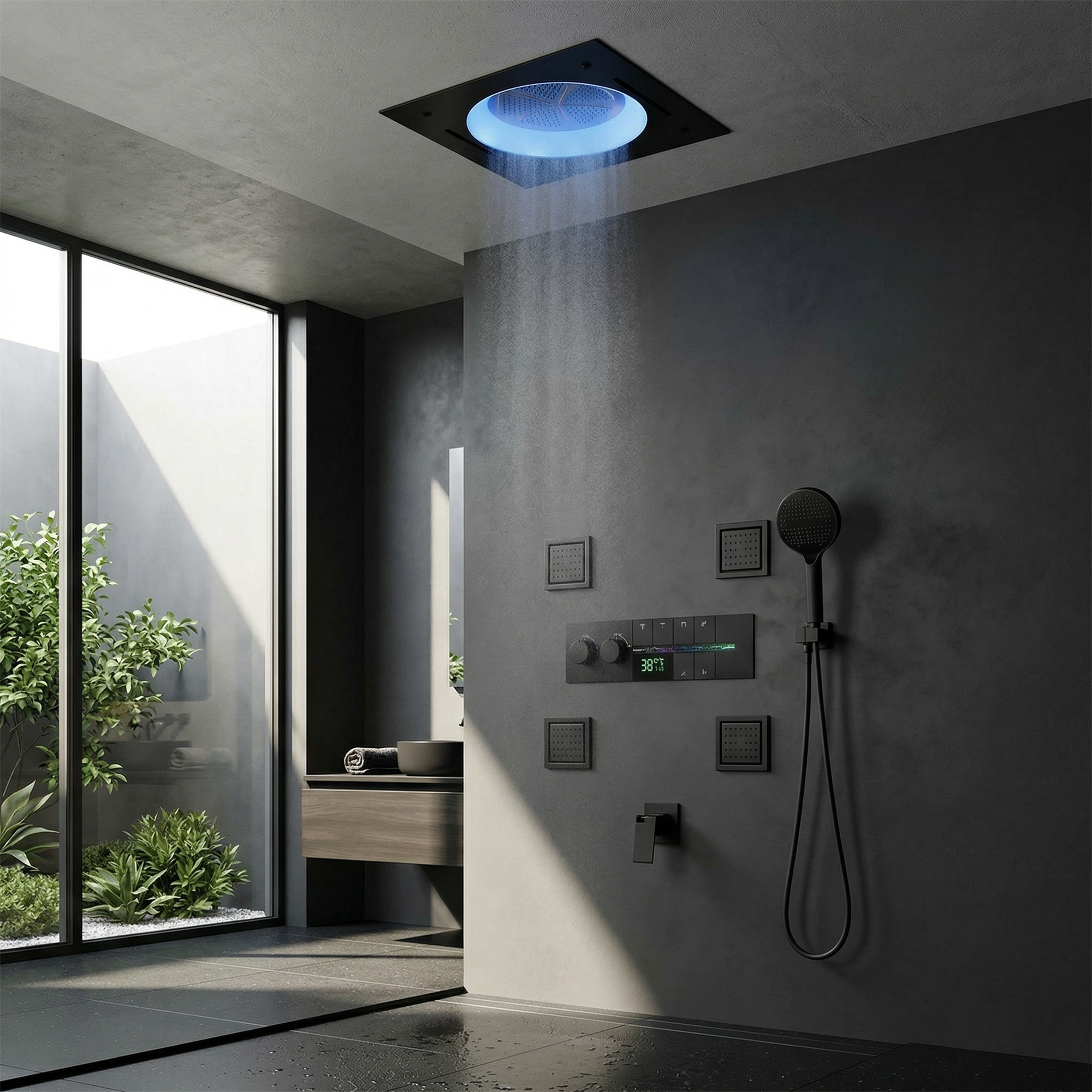 Alternative digital shower system configuration