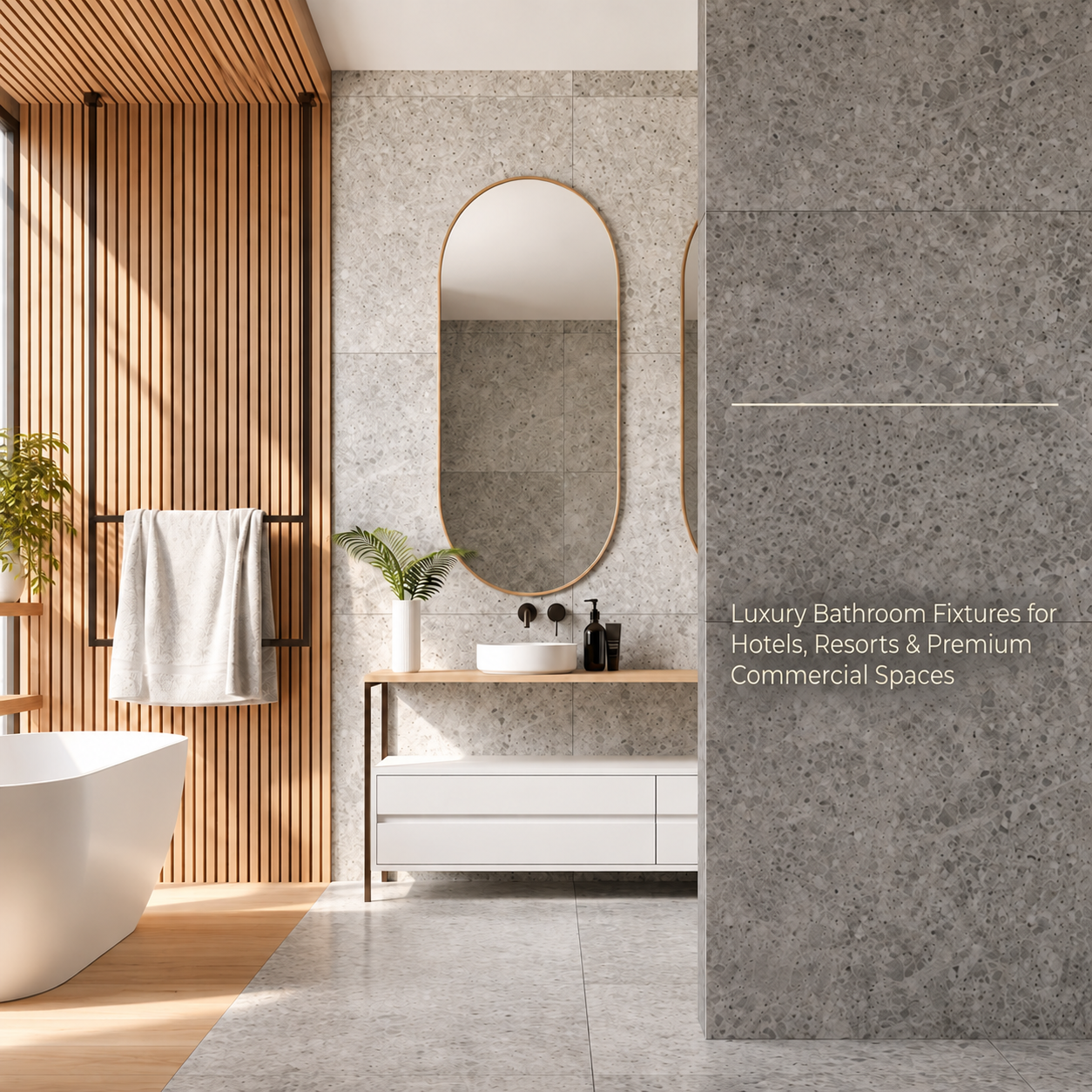 Hospitality bathroom fixture and guest room design reference