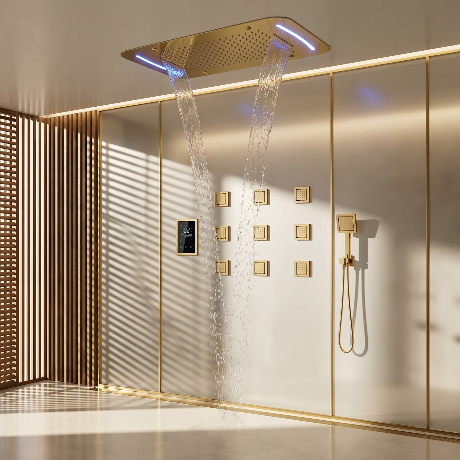 High-end spa and smart shower systems comparison
