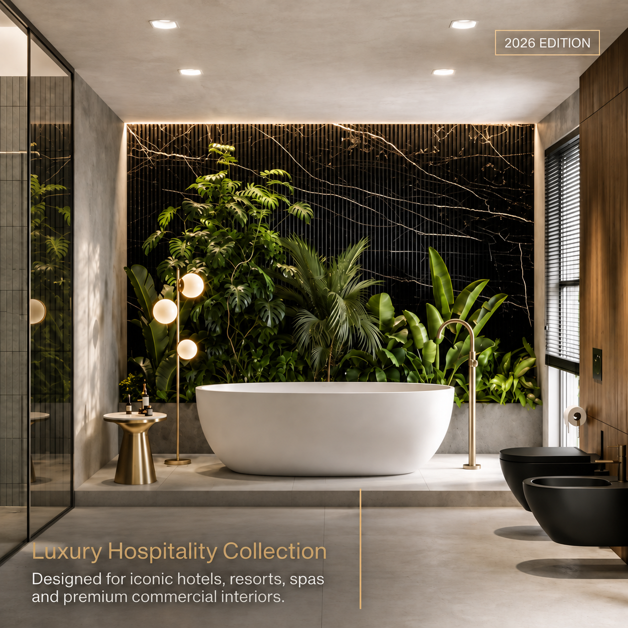 Hospitality bathtub architectural specification